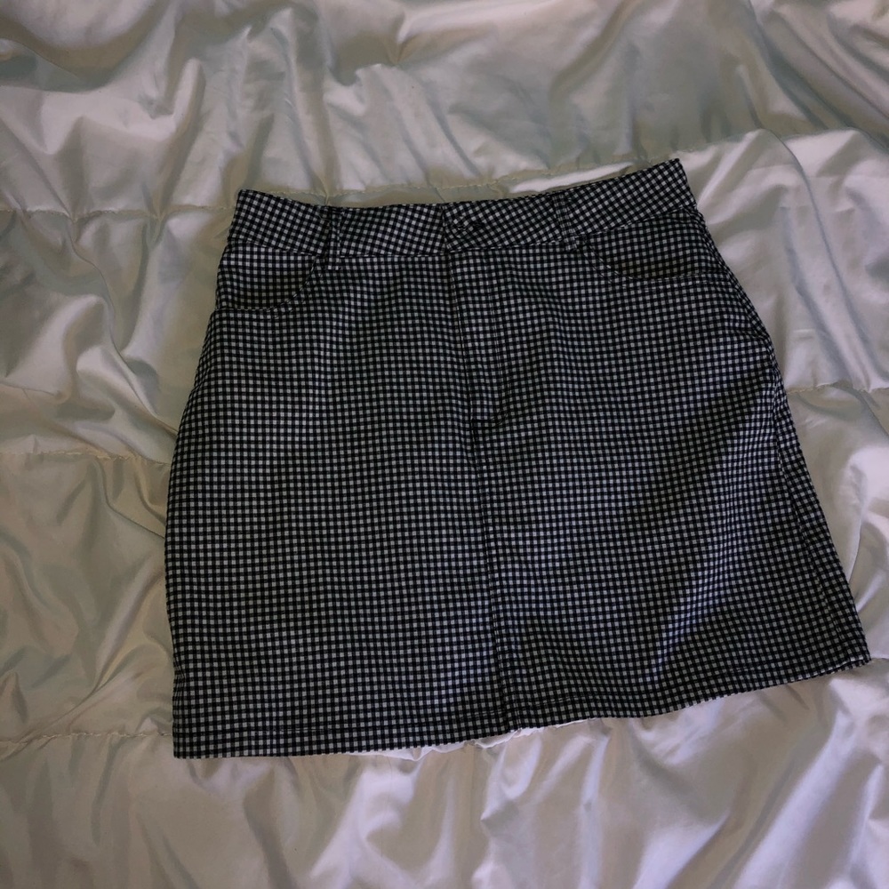 GINGHAM Mini Skirt!!:)